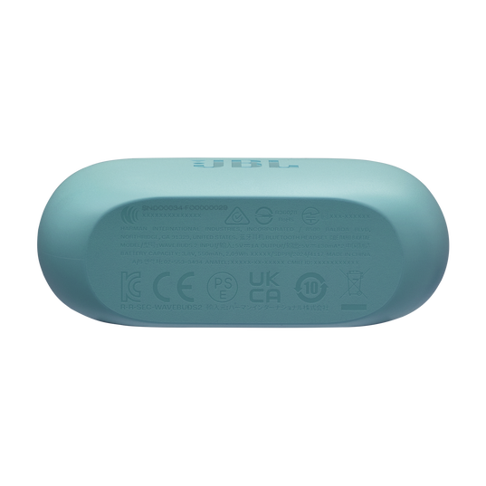 JBL Wave Buds 2 - Blue - True Wireless Noise Cancelling Earbuds - Bottom